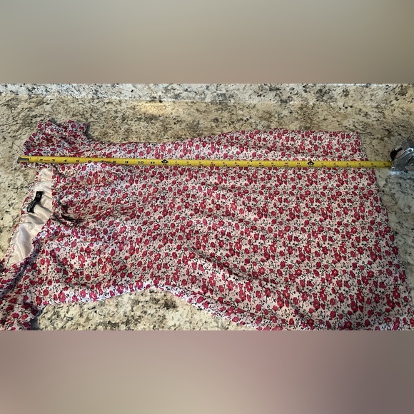 Nasty Gal Ditsy Bardot Cap Sleeve Floral Mini Dress On or Off Shoulder Size 0 - Picture 14 of 14